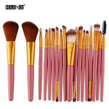 Load image into Gallery viewer, MAANGE 6/15/18Pcs Makeup Brushes Tool Set Cosmetic Powder Eye Shadow Foundation Blush Blending Beauty Make Up Brush Maquiagem