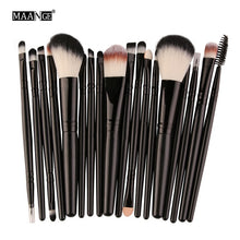 Load image into Gallery viewer, MAANGE 6/15/18Pcs Makeup Brushes Tool Set Cosmetic Powder Eye Shadow Foundation Blush Blending Beauty Make Up Brush Maquiagem